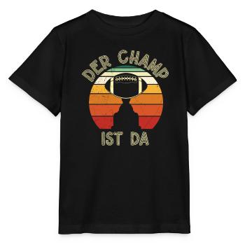 Der Fantasy Football Champ ist da - Stanley/Stella Kinder T-Shirt MINI CREATOR  - Schwarz - Vorne - Mikhail (115cm)