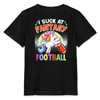 Ich sucer à Fantasy Football Loser - T-shirt bio MINI CREATOR Stanley/Stella Enfant - noir - Devant - Mikhail (115cm)