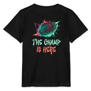 The Fantasy Football Champ is here - Stanley/Stella MINI CREATOR Kids’ T-Shirt - black - Front - Mikhail (115cm)