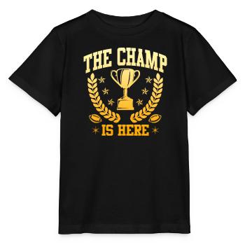 Der Fantasy Football Champ ist hier - Stanley/Stella Kinder T-Shirt MINI CREATOR  - Schwarz - Vorne - Mikhail (115cm)