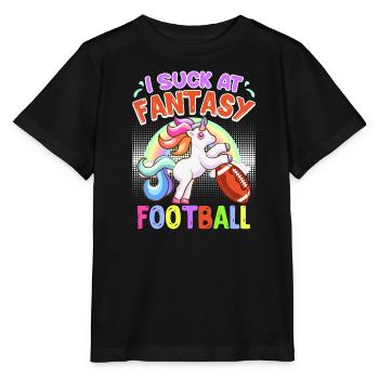 Ich sucer à Fantasy Football Loser - T-shirt bio MINI CREATOR Stanley/Stella Enfant - noir - Devant - Mikhail (115cm)