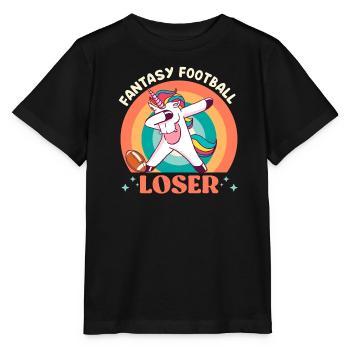 Fantasy Football Loser Unicorn Fantasy Football - Stanley/Stella MINI CREATOR Kids’ T-Shirt - black - Front - Mikhail (115cm)