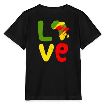 Africa Love Africa Love Africa - Stanley/Stella MINI CREATOR Kids’ T-Shirt - black - Front - Mikhail (115cm)