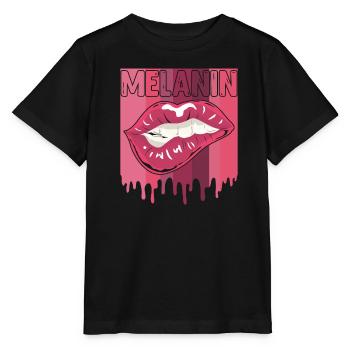Melanin Schwarze Frauen Afrikanische Frau - Stanley/Stella Kinder T-Shirt MINI CREATOR  - Schwarz - Vorne - Mikhail (115cm)