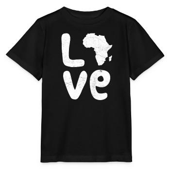 Africa Love Africa Love Africa - Stanley/Stella MINI CREATOR Kids’ T-Shirt - black - Front - Mikhail (115cm)