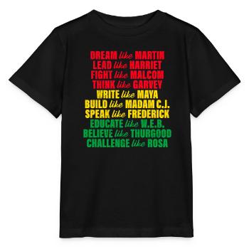 Black History Martin Luther King Geschichte Afrika - Stanley/Stella Kinder T-Shirt MINI CREATOR  - Schwarz - Vorne - Mikhail (115cm)