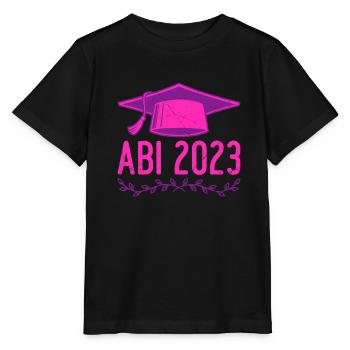 Abi 2023 Abiturienten - Stanley/Stella Kinder T-Shirt MINI CREATOR  - Schwarz - Vorne - Mikhail (115cm)