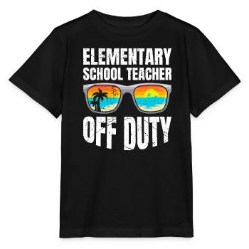 Holiday Primary School Class Teacher off duty Teacher - Stanley/Stella MINI CREATOR Kids’ T-Shirt - black - Front - Mikhail (115cm)