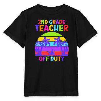 Zweite Klasse Klassenlehrer auf Ferien Lehrer - Stanley/Stella Kinder T-Shirt MINI CREATOR  - Schwarz - Vorne - Mikhail (115cm)