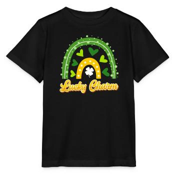 Porte-bonheur Saint-Patrick - T-shirt bio MINI CREATOR Stanley/Stella Enfant - noir - Devant - Mikhail (115cm)