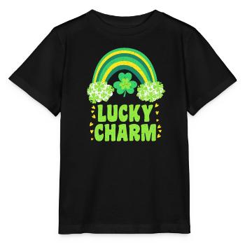 Porte-bonheur Porte-bonheur Porte-bonheur Arc-en-ciel - T-shirt bio MINI CREATOR Stanley/Stella Enfant - noir - Devant - Mikhail (115cm)