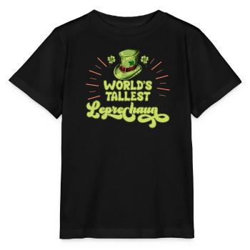 Weltgrößter Leprechaun großer Freund - Stanley/Stella Kinder T-Shirt MINI CREATOR  - Schwarz - Vorne - Mikhail (115cm)