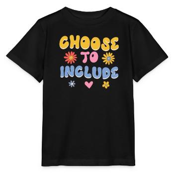 Akzeptanz handicap Inklusion ist eine Entscheidung - Stanley/Stella Kinder T-Shirt MINI CREATOR  - Schwarz - Vorne - Mikhail (115cm)