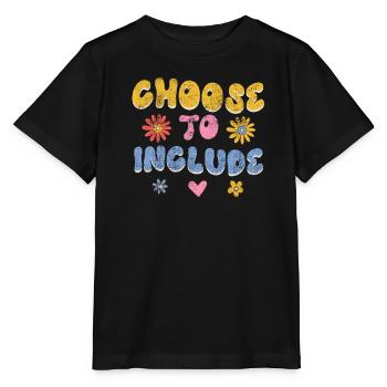 Akzeptanz handicap Inklusion ist eine Entscheidung - Stanley/Stella Kinder T-Shirt MINI CREATOR  - Schwarz - Vorne - Mikhail (115cm)