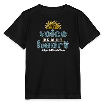 Inklusion Awareness Vielfalt handicap - Stanley/Stella Kinder T-Shirt MINI CREATOR  - Schwarz - Vorne - Mikhail (115cm)