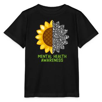 Mentale Health Matters Awareness Mentale - T-shirt bio MINI CREATOR Stanley/Stella Enfant - noir - Devant - Mikhail (115cm)