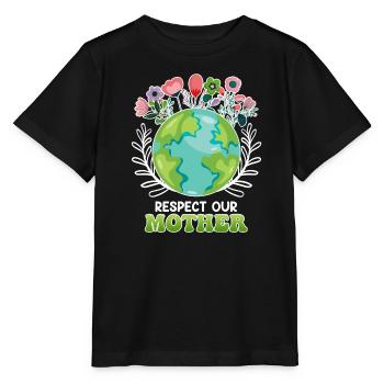 Save the Earth Environmentalists Mother Earth - Stanley/Stella MINI CREATOR Kids’ T-Shirt - black - Front - Mikhail (115cm)