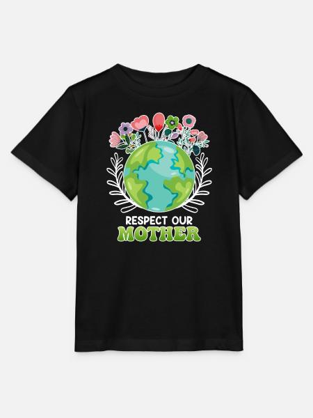 Rettet die Erde Umweltschützer Mutter Erde - Stanley/Stella Kinder T-Shirt MINI CREATOR - Schwarz