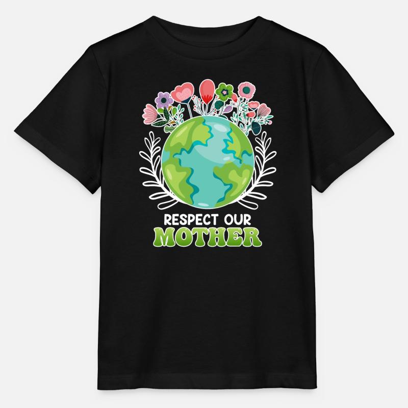 Save the Earth Environnementalistes Terre Mère - T-shirt bio MINI CREATOR Stanley/Stella Enfant - noir