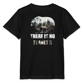 Il n’y a pas de Planète B Earth Day Mission Erde - T-shirt bio MINI CREATOR Stanley/Stella Enfant - noir - Devant - Mikhail (115cm)