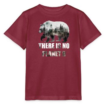 There is no Planet B Earth Day Mission Erde - Stanley/Stella MINI CREATOR Kids’ T-Shirt - burgundy - Front - Kain (125cm)