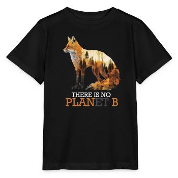 Il n’y a pas d’espèce menacée de la planète B - T-shirt bio MINI CREATOR Stanley/Stella Enfant - noir - Devant - Mikhail (115cm)