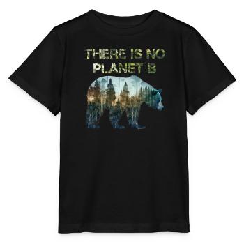 Il n’y a pas de Planète B Earth Day Mission Erde - T-shirt bio MINI CREATOR Stanley/Stella Enfant - noir - Devant - Mikhail (115cm)