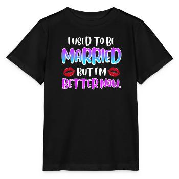 La partie divorce divorce enfin divorcée - T-shirt bio MINI CREATOR Stanley/Stella Enfant - noir - Devant - Mikhail (115cm)