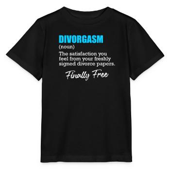 La partie divorce divorce enfin divorcée - T-shirt bio MINI CREATOR Stanley/Stella Enfant - noir - Devant - Mikhail (115cm)