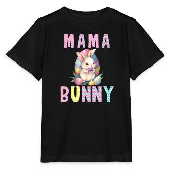 Lapin de Pâques Maman Lapin Pâques Mère Lapin - T-shirt bio MINI CREATOR Stanley/Stella Enfant - noir - Devant - Mikhail (115cm)