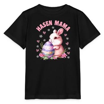 Lapins Maman Lapin Pâques Lapin Pâques Amis Pâques - T-shirt bio MINI CREATOR Stanley/Stella Enfant - noir - Devant - Mikhail (115cm)