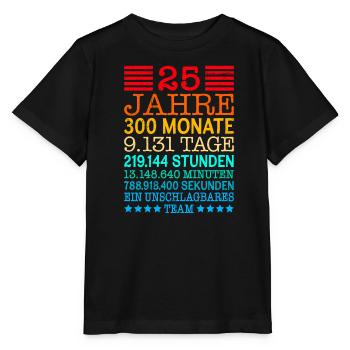 Silberhochzeit 25 Jahre verheiratet - Stanley/Stella Kinder T-Shirt MINI CREATOR  - Schwarz - Vorne - Mikhail (115cm)