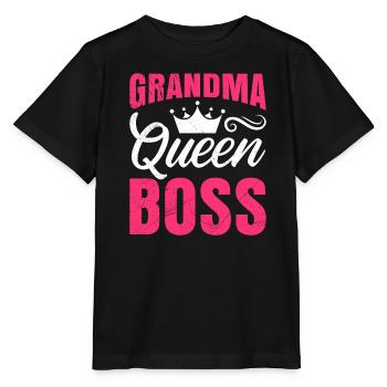 Grand-mère Boss Grand-mère Boss Grand-mère Fête des mères - T-shirt bio MINI CREATOR Stanley/Stella Enfant - noir - Devant - Mikhail (115cm)