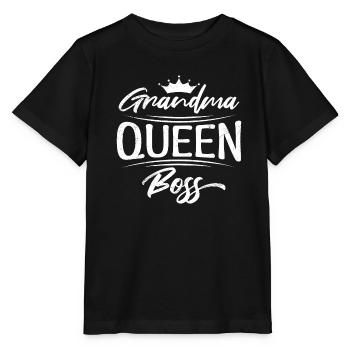 Grand-mère Boss Grand-mère Boss Grand-mère Fête des mères - T-shirt bio MINI CREATOR Stanley/Stella Enfant - noir - Devant - Mikhail (115cm)