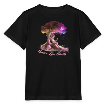 Peace Love Poetry Poems Poets Poetry and - Stanley/Stella MINI CREATOR Kids’ T-Shirt - black - Front - Mikhail (115cm)