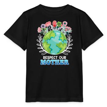 Save the Earth Environmentalists Mother Earth - Stanley/Stella MINI CREATOR Kids’ T-Shirt - black - Front - Mikhail (115cm)