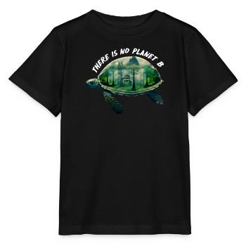 Il n’y a pas de Planète B Earth Day Mission Erde - T-shirt bio MINI CREATOR Stanley/Stella Enfant - noir - Devant - Mikhail (115cm)