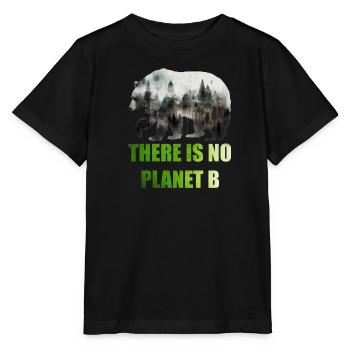 Il n’y a pas de Planète B Earth Day Mission Erde - T-shirt bio MINI CREATOR Stanley/Stella Enfant - noir - Devant - Mikhail (115cm)