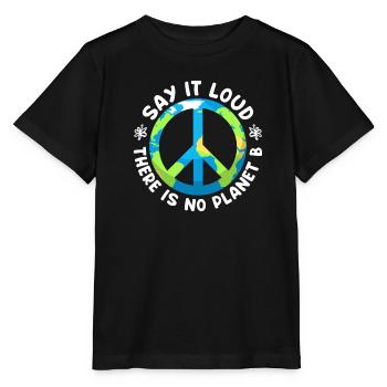 Il n'y a pas de planète B Protection de l'environnement Sauvez la Terre - T-shirt bio MINI CREATOR Stanley/Stella Enfant - noir - Devant - Mikhail (115cm)