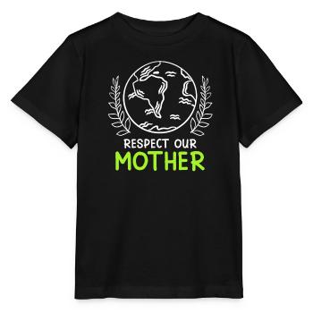 Save the Earth Environmentalists Mother Earth - Stanley/Stella MINI CREATOR Kids’ T-Shirt - black - Front - Mikhail (115cm)