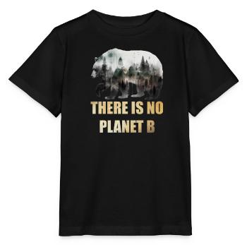 Il n’y a pas de Planète B Earth Day Mission Erde - T-shirt bio MINI CREATOR Stanley/Stella Enfant - noir - Devant - Mikhail (115cm)
