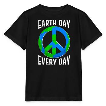 Earth Day Spruch: Earth Day Every Day - Stanley/Stella Kinder T-Shirt MINI CREATOR  - Schwarz - Vorne - Mikhail (115cm)