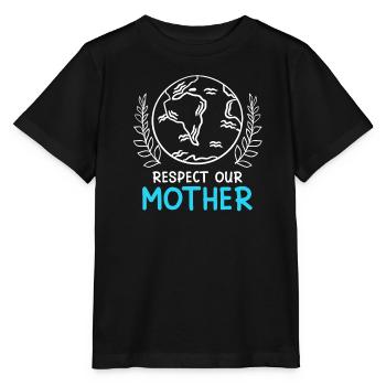 Save the Earth Environmentalists Mother Earth - Stanley/Stella MINI CREATOR Kids’ T-Shirt - black - Front - Mikhail (115cm)