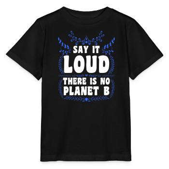 Il n’y a pas de Planète B Earth Day Mission Erde - T-shirt bio MINI CREATOR Stanley/Stella Enfant - noir - Devant - Mikhail (115cm)