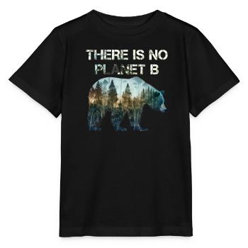 Il n’y a pas de Planète B Earth Day Mission Erde - T-shirt bio MINI CREATOR Stanley/Stella Enfant - noir - Devant - Mikhail (115cm)