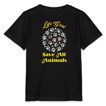 Sauver les animaux Protection des espèces Protection de l’environnement - T-shirt bio MINI CREATOR Stanley/Stella Enfant - noir - Devant - Mikhail (115cm)