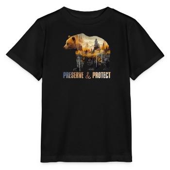 Umweltschutz Earth Day bedrohte Arten Mission Erde - Stanley/Stella Kinder T-Shirt MINI CREATOR  - Schwarz - Vorne - Mikhail (115cm)