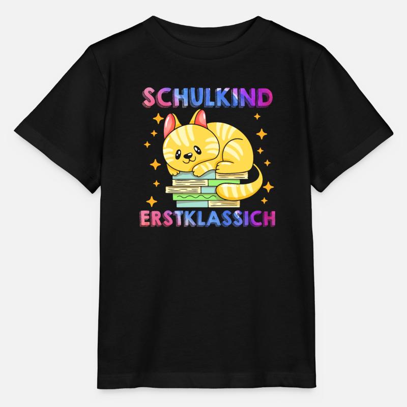 Schulkind Erstklassig Einschulung 1. Klasse - Stanley/Stella Kinder T-Shirt MINI CREATOR - Schwarz
