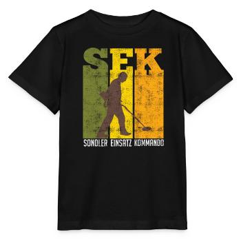 Sondler Einsatz Kommando Schrottsammler - Stanley/Stella Kinder T-Shirt MINI CREATOR  - Schwarz - Vorne - Mikhail (115cm)
