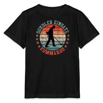 Sondler Einsatz Kommando Schrottsammler - Stanley/Stella Kinder T-Shirt MINI CREATOR  - Schwarz - Vorne - Mikhail (115cm)